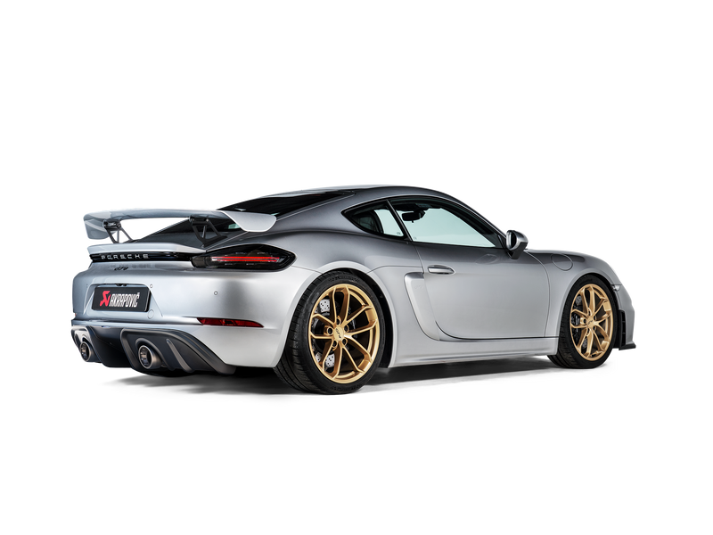 Laden Sie das Bild in Galerie -Viewer, Akrapovic Carbon Diffusor Matt für Porsche 718 GT4
