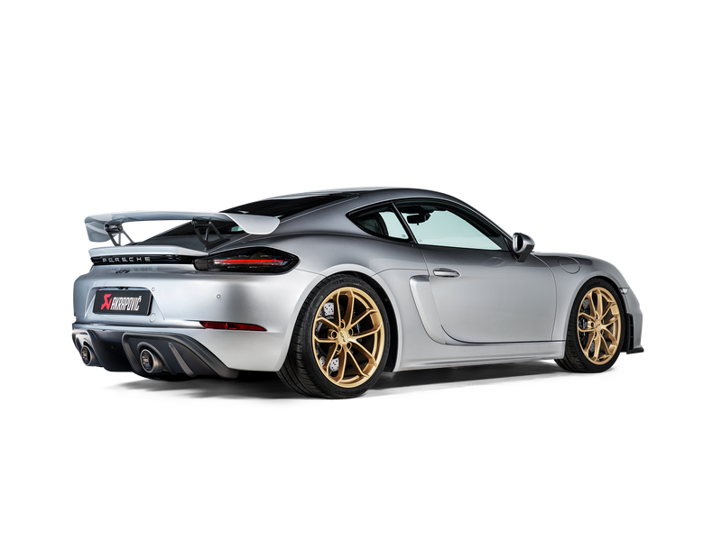 Laden Sie das Bild in Galerie -Viewer, Akrapovic Carbon Diffusor Glanz für Porsche 718 GT4