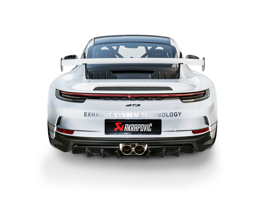 Akrapovic Evolution Header Set (Fächerkrümmer + Kats) Titan für Porsche 992 GT3