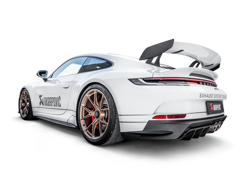 Laden Sie das Bild in Galerie -Viewer, Akrapovic Evolution Header Set (Fächerkrümmer + Kats) Titan für Porsche 992 GT3
