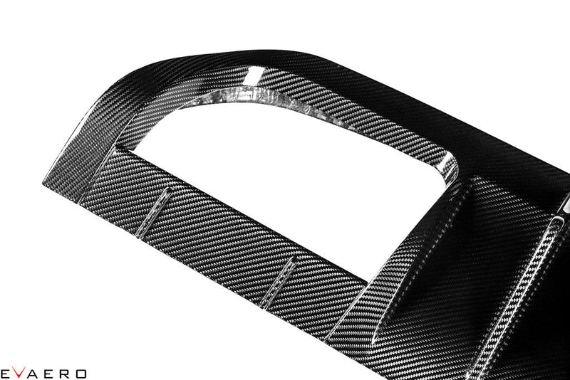 Laden Sie das Bild in Galerie -Viewer, Evaero Eventuri Carbon Diffusor mit Seitenteilen für BMW M3/M4 F80/F82 - EVA-F8XM-DIF