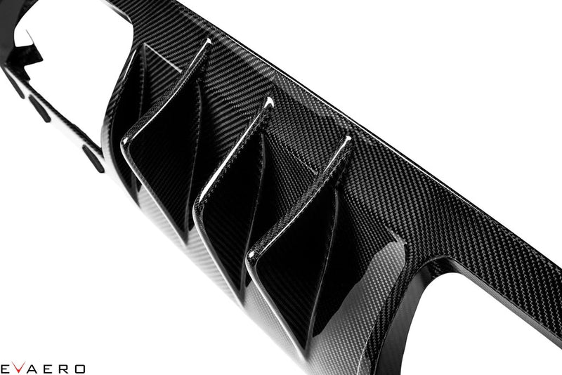 Laden Sie das Bild in Galerie -Viewer, Evaero Eventuri Carbon Diffusor mit Seitenteilen für BMW M3/M4 F80/F82 - EVA-F8XM-DIF