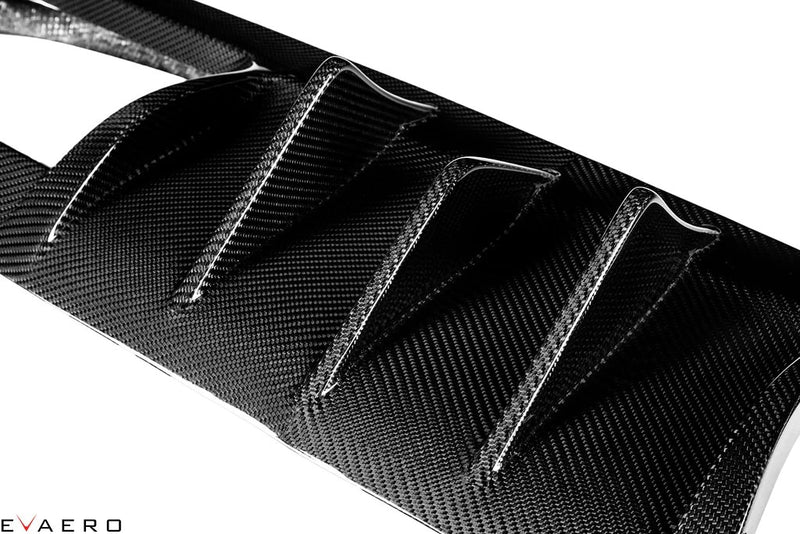 Laden Sie das Bild in Galerie -Viewer, Evaero Eventuri Carbon Diffusor mit Seitenteilen für BMW M3/M4 F80/F82 - EVA-F8XM-DIF
