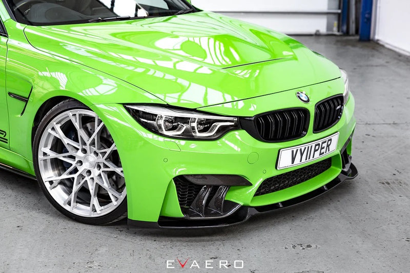 Laden Sie das Bild in Galerie -Viewer, Evaero Eventuri Carbon Frontlippe für BMW M3/M4 F80/F82 - EVA-F8XM-SPT