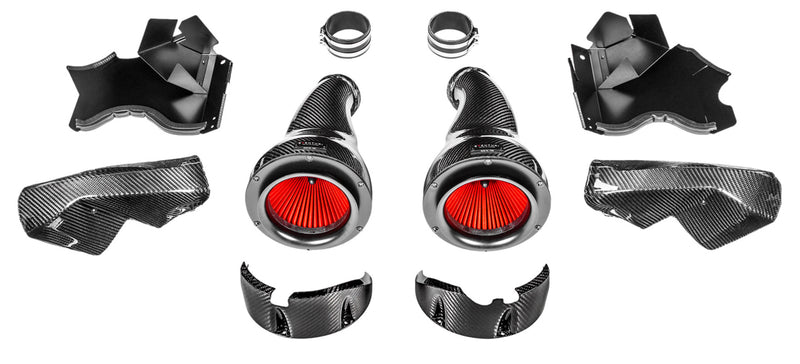 Laden Sie das Bild in Galerie -Viewer, Eventuri Carbon Ansaugsystem V2 für BMW M5 F90 / M8 F91/F92/F93 S63 Motor