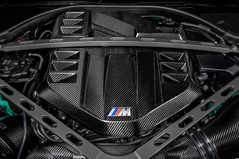 Laden Sie das Bild in Galerie -Viewer, Eventuri Carbon Motorabdeckung / Engine Cover für BMW M3 G80/G81 &amp; M4 G82/G83 S58 Motor
