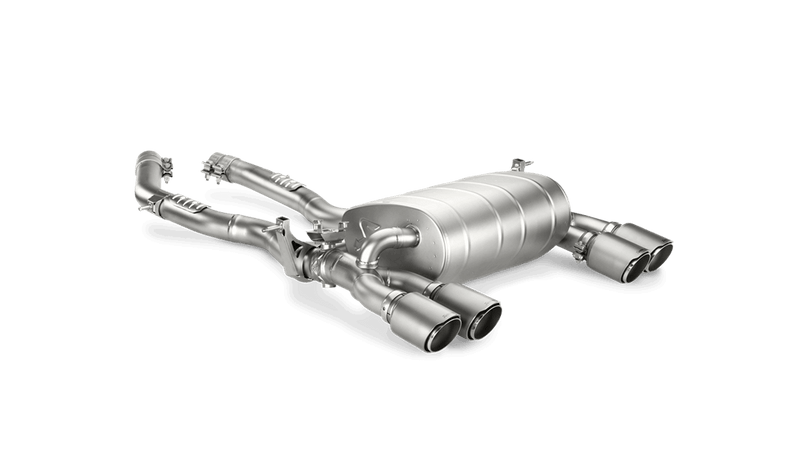 Laden Sie das Bild in Galerie -Viewer, Akrapovic Slip-On Titan Endschalldämpfer BMW M3 F80 ohne OPF mit ECE-Zulassung