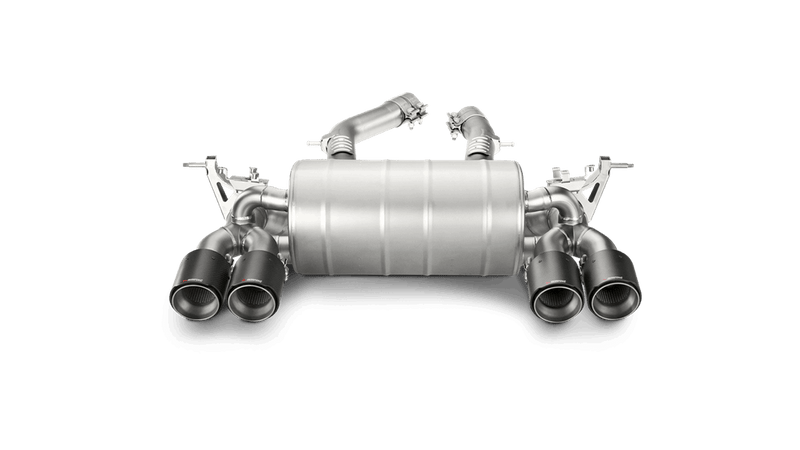 Laden Sie das Bild in Galerie -Viewer, Akrapovic Slip-On Titan Endschalldämpfer BMW M3 F80 ohne OPF mit ECE-Zulassung