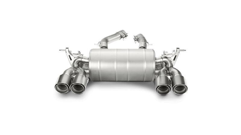 Laden Sie das Bild in Galerie -Viewer, Akrapovic Slip-On Titan Endschalldämpfer BMW M3 F80 ohne OPF mit ECE-Zulassung