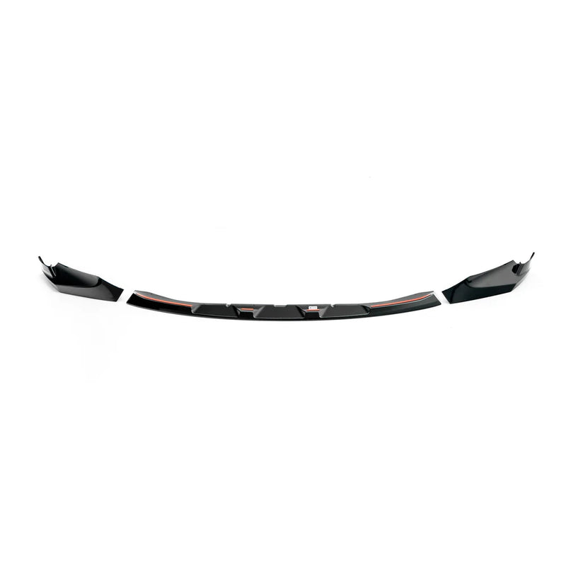 Laden Sie das Bild in Galerie -Viewer, R44/MHC Front Splitter Frontlippe Performance Design in schwarz hochglanz für BMW M3 G80/G81 & M4 G82/G83
