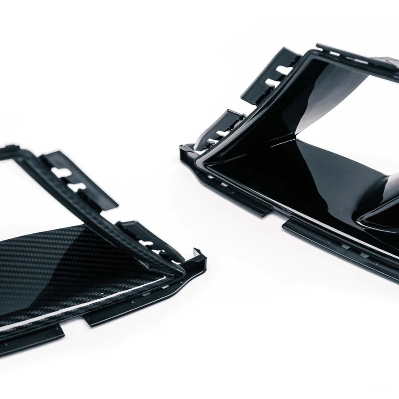 Laden Sie das Bild in Galerie -Viewer, R44/MHC Frontziergitter / Air Ducts Carbon Performance Design in schwarz glanz für BMW M3 G80/G81 & M4 G82/G83