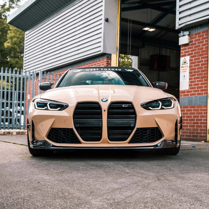 Laden Sie das Bild in Galerie -Viewer, R44/MHC+ Carbon Frontlippe / Frontsplitter Performance Style für BMW M3 G80/G81 & M4 G82/G83