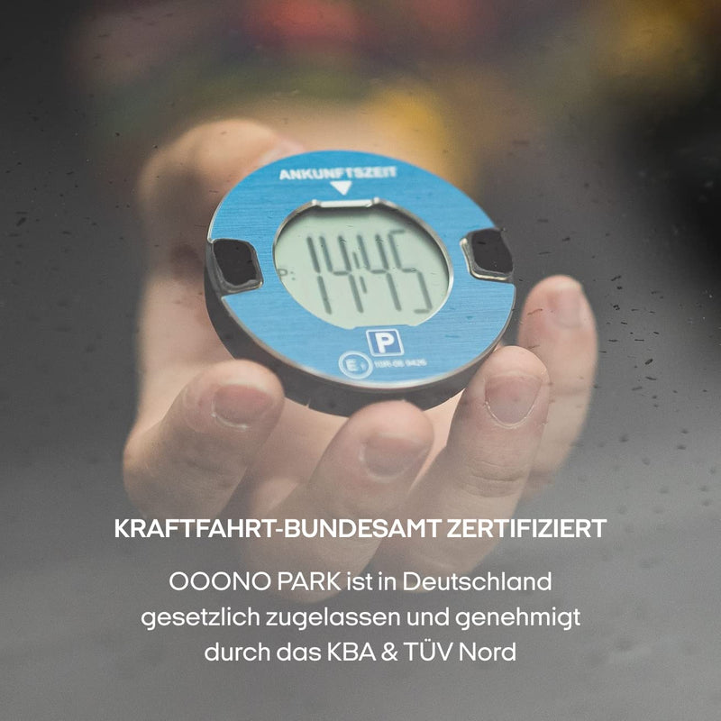 Laden Sie das Bild in Galerie -Viewer, Ooono Park - elektrische Parkscheibe fürs Auto I vollautomatische Parkuhr mit Zulassung vom KBA