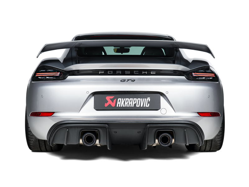 Laden Sie das Bild in Galerie -Viewer, Akrapovic Slip-On Race Titan Endschalldämpfer für Porsche 718 GT4 (2023)
