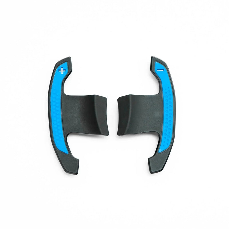 Laden Sie das Bild in Galerie -Viewer, R44/SHFT Carbon glanz Shifters/Schaltwippen mit rot / blau für BMW M135i / M140i - M235i / M240i F2x