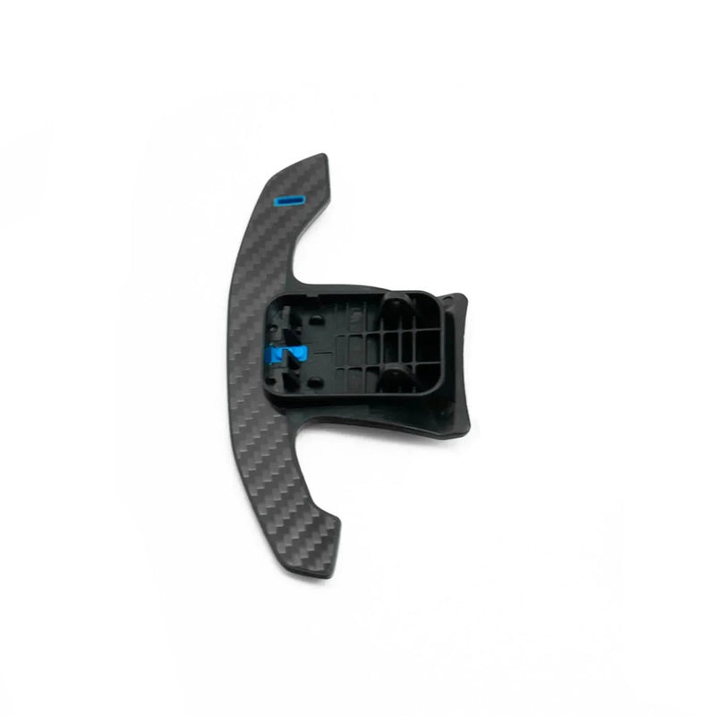 Laden Sie das Bild in Galerie -Viewer, R44/SHFT Carbon glanz Shifters/Schaltwippen mit rot / blau für BMW 1er / 2er / 3er F-Serie