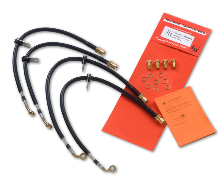 Laden Sie das Bild in Galerie -Viewer, Fischer Stahlflex Bremsleitung für BMW 3er/4er M340i/M340d/M440i/M440d / G3x/G2x
