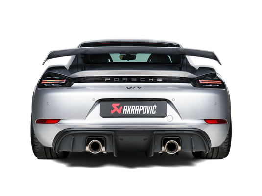 Akrapovic Slip-On Race Titan Endschalldämpfer für Porsche 718 GT4 (2020-2022)