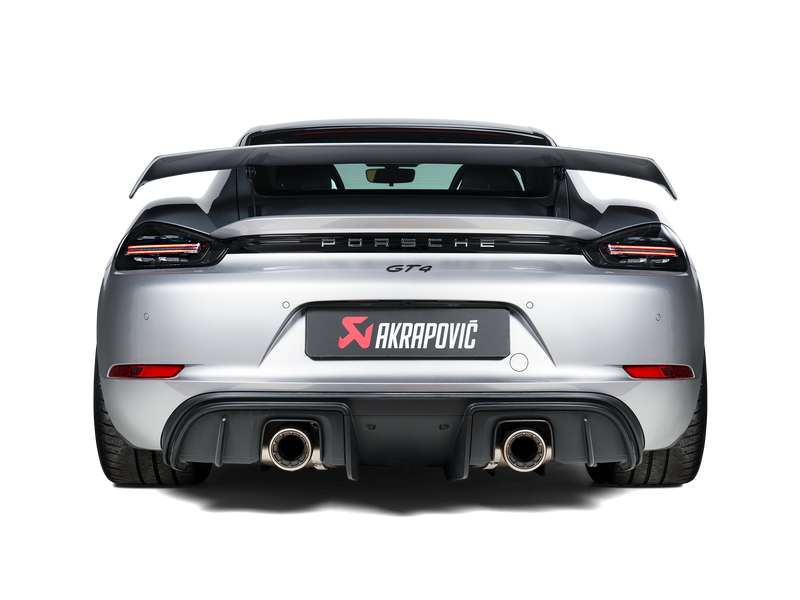 Laden Sie das Bild in Galerie -Viewer, Akrapovic Slip-On Race Titan Endschalldämpfer für Porsche 718 GT4 (2023)