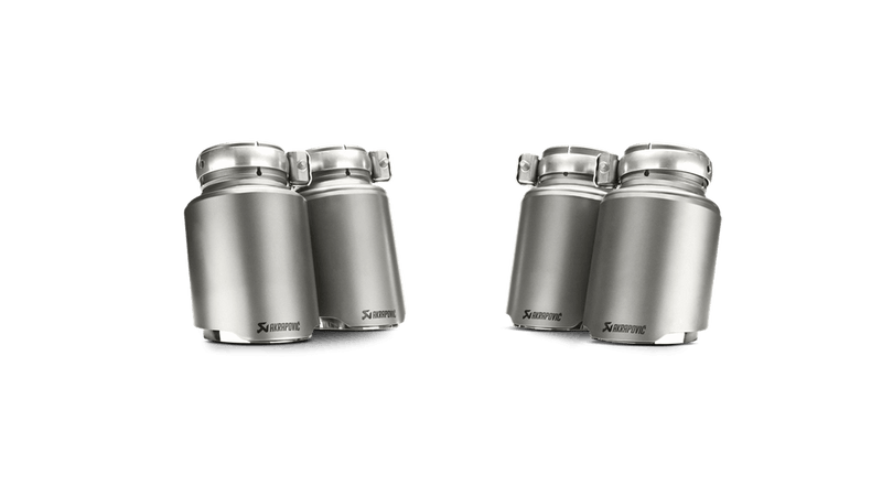 Laden Sie das Bild in Galerie -Viewer, Akrapovic Slip-On Titan Endschalldämpfer BMW M3 F80 ohne OPF mit ECE-Zulassung