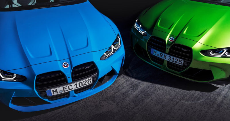 Laden Sie das Bild in Galerie -Viewer, BMW M 50 Jahre Badge (Frontklappe & Heckklappe) für BMW F4x und G-Serie