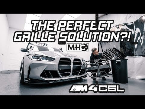 Laden und spielen Sie Video in Galerie -Viewer, R44/MHC+ Black Front Grill Kühlergrill Front Grill CSL Design für BMW M3 G80/G81 & M4 G82/G83