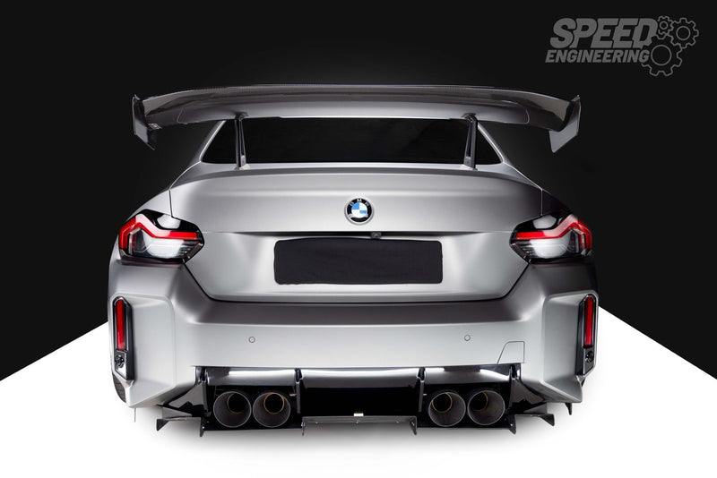 Laden Sie das Bild in Galerie -Viewer, Speed Engineering - Big Swan Neck Wing Heckflügel für BMW M2 G87 - 14758
