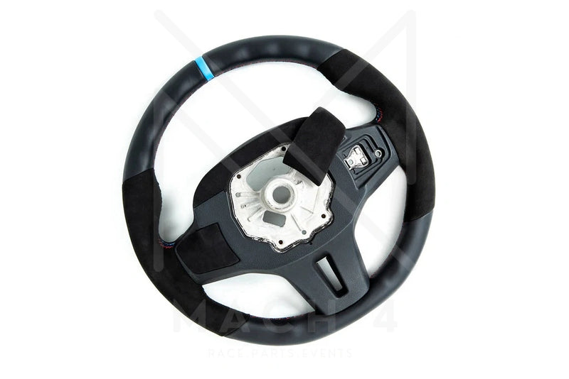 Laden Sie das Bild in Galerie -Viewer, BMW M Alcantara Lenkrad Handschalter Abdeckung Set / Steering Wheel Alcantara Rear Cover Set für BMW M2 G87 - 32305A29D29
