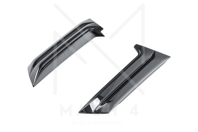 Laden Sie das Bild in Galerie -Viewer, BMW M Performance Heckfinnen / Rear Pillar Fin Set Carbon für BMW M5 G99 - 51125A85299/51125A852A0
