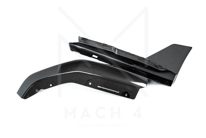 Laden Sie das Bild in Galerie -Viewer, BMW M Performance Heckfinnen Carbon / Carbon Rear Winglet für BMW M4 / M4 CS / M4 CSL G82 - 51195A1B175 / 51195A1B176
