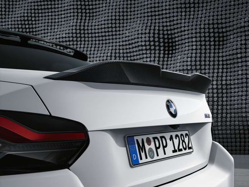 Laden Sie das Bild in Galerie -Viewer, BMW M Performance Heckspoiler Lippe Carbon für BMW M2 G87 - 51195A36950
