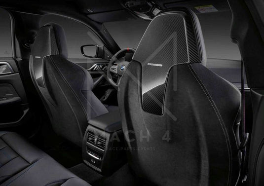 BMW M Performance Rückwand Alcantara/Carbon Sportsitze Set für BMW 2er M240i G42 - 52105A40303/52105A40301