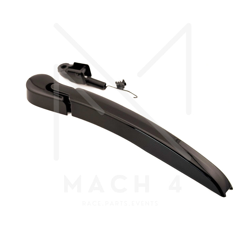 Laden Sie das Bild in Galerie -Viewer, BMW Wischerarm Heckscheibe schwarz hochglanz / Wiper reat gloss black für BMW M3 G81 / M3 CS G81 - 61627468053
