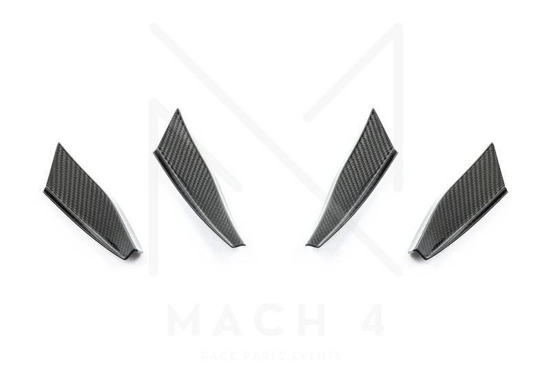 Laden Sie das Bild in Galerie -Viewer, Alpha-N Carbon Front Flaps / Canard Set für BMW M2 G87 - AN-0724
