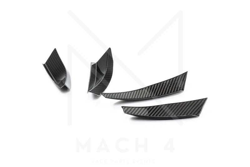 Laden Sie das Bild in Galerie -Viewer, Alpha-N Carbon Front Flaps / Canard Set für BMW M2 G87 - AN-0724
