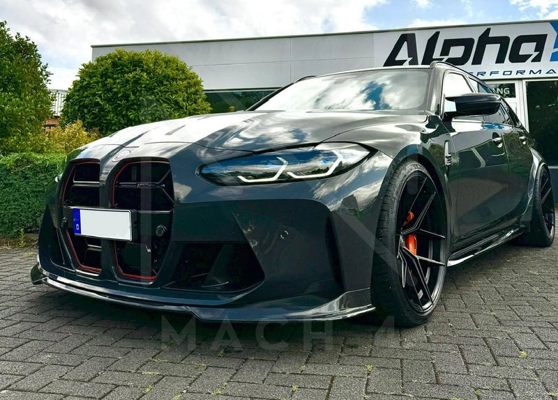 Laden Sie das Bild in Galerie -Viewer, Alpha-N Carbon Frontlippe / Front Spoiler für BMW M3 G80/G81 / M4 G82/G83 - AN-0725
