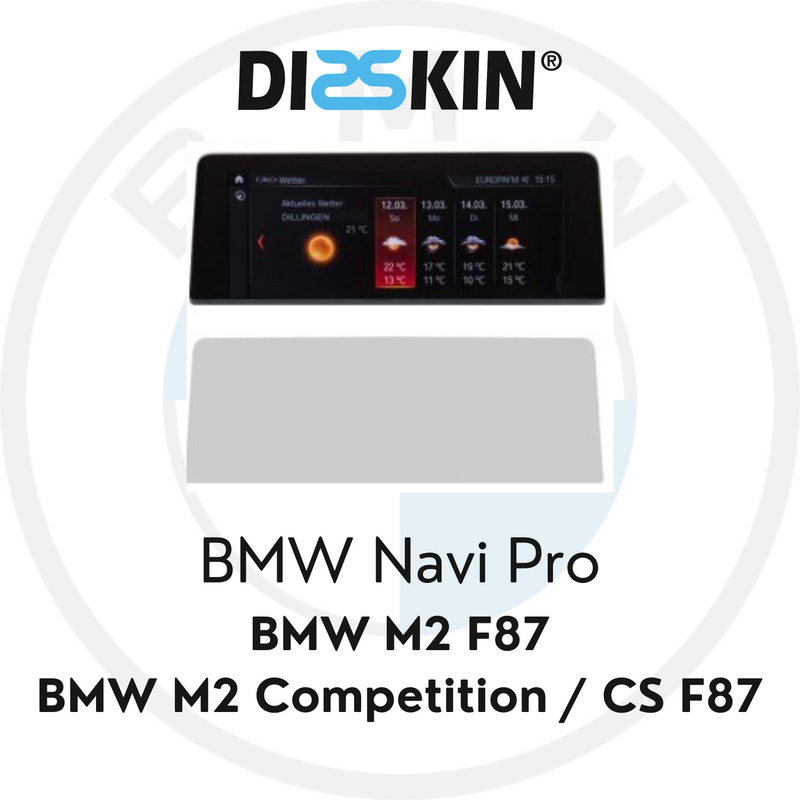 Laden Sie das Bild in Galerie -Viewer, Disskin Displayschutzfolie BMW Navi Professional für BMW M2 / M2 Competition / M2 CS F87 F8x
