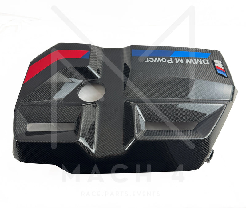 Laden Sie das Bild in Galerie -Viewer, BMW M Performance Carbon Motorabdeckung / Engine Cover für BMW M3 G80/G81 &amp; M4 G82/G83 S58 Motor - 11145B311A3
