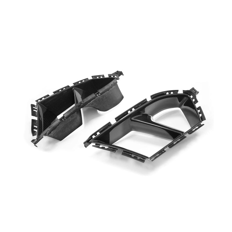 Laden Sie das Bild in Galerie -Viewer, R44/MHC+ Carbon Lufteinlässe Front OEM-Style / Air Ducts OEM für BMW M3 G80/G81 / M4 G82/G83
