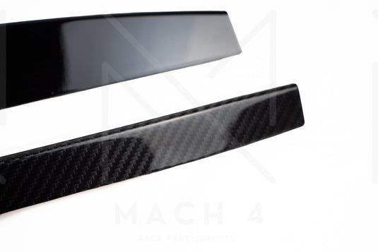 Mach 4 Abdeckung Pralldämpfer Stoßstange Grill Carbon/schwarz glanz / Carbon/gloss black impact absorber cover für BMW M3 G80/G81 / M4 G82/G83