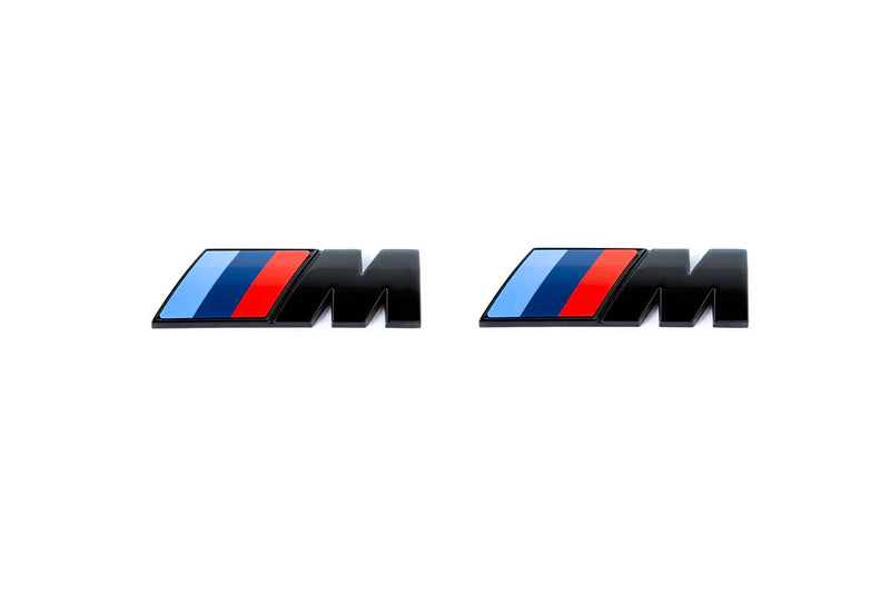 Laden Sie das Bild in Galerie -Viewer, BMW M Performance M Logo schwarz glanz Set für BMW 2er M240i G42 / i4 G26 / 4er G22/G23 - 51145A4B373
