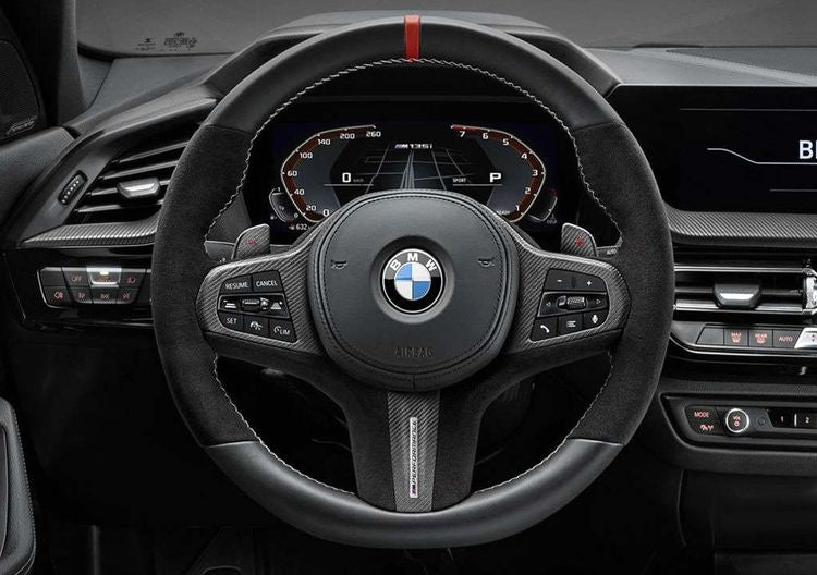 Laden Sie das Bild in Galerie -Viewer, BMW M Performance Carbon Schaltwippen / Schaltpaddles Carbon mit rot +/- für BMW G-Serie - 61312463597
