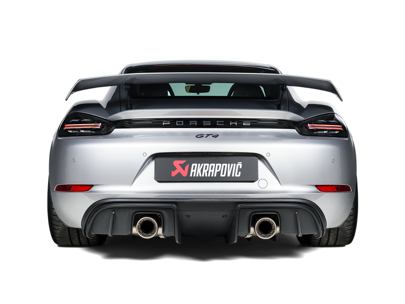 Laden Sie das Bild in Galerie -Viewer, Akrapovic Slip-On Race Titan Endschalldämpfer für Porsche 718 GT4 (2023)
